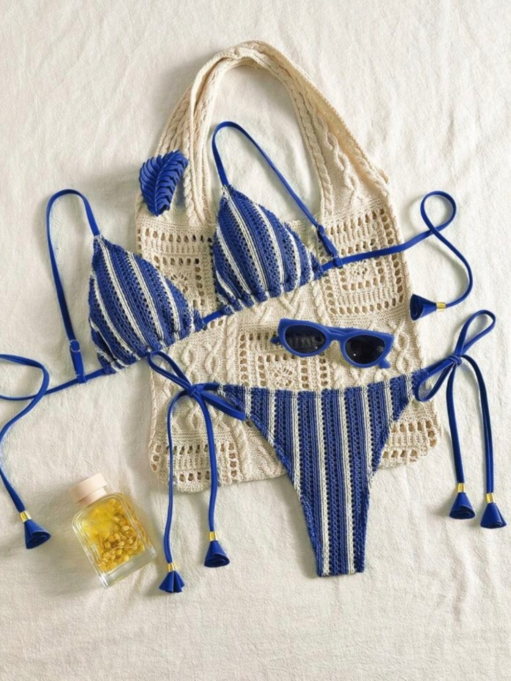 Blue Crochet Bikini